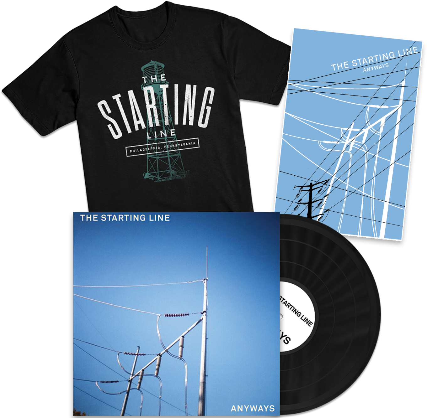 Starting Line Anyways Vinyl Record (1472x1338), Png Download