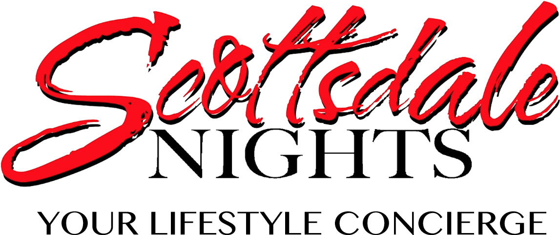 Scottsdale Nights Logo (1496x614), Png Download