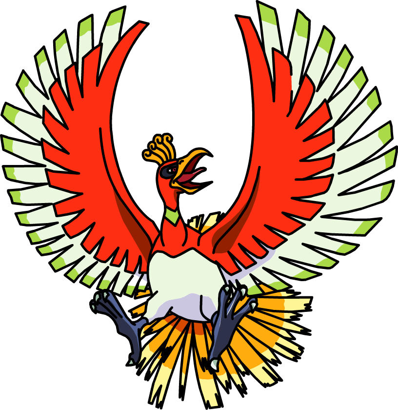 250ho-oh Os Anime 2 - Ho Oh Pokemon Png (816x840), Png Download