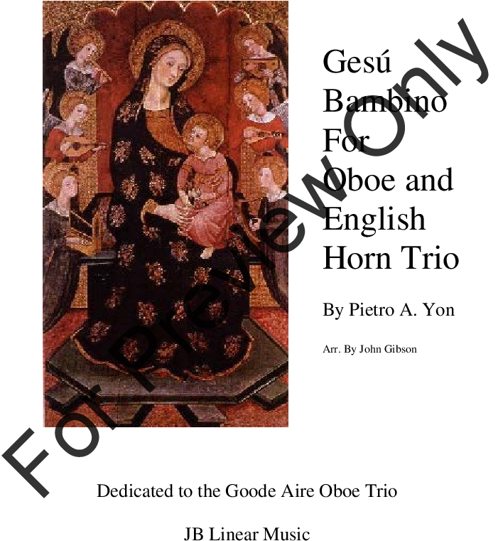 Gesu Bambino For Oboe And English Horn Trio Thumbnail - Posterazzi Serra Pere (1343-1406) Canvas Art - (24 (816x1056), Png Download