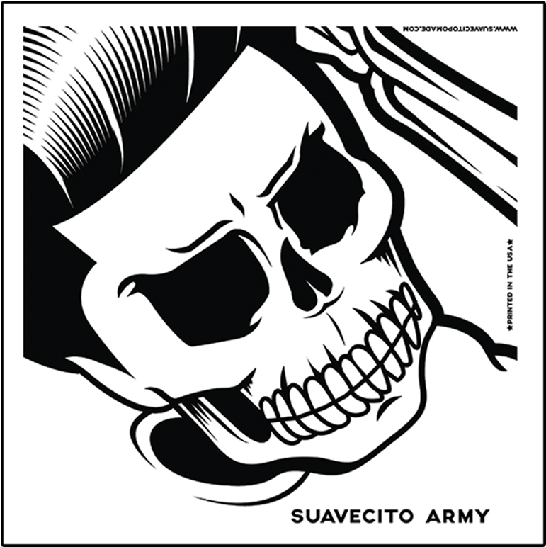 Suavecito Bandana - White - Suavecito Black And Cream Bandana. Og Suavecito Logo (1000x800), Png Download