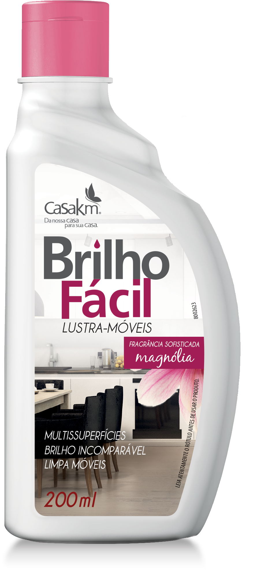Brilho Fácil Lustra-móveis Multissuperfícies - Lustra Moveis Brilho Facil 200ml Magnólia (1207x2097), Png Download