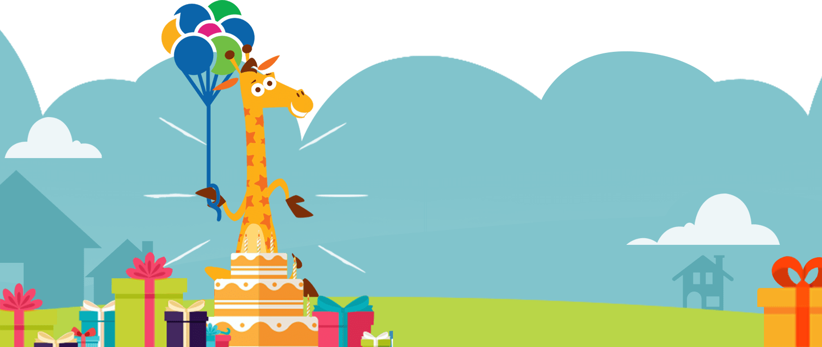 Toysrus Background - Geoffrey The Giraffe Magic (1600x676), Png Download
