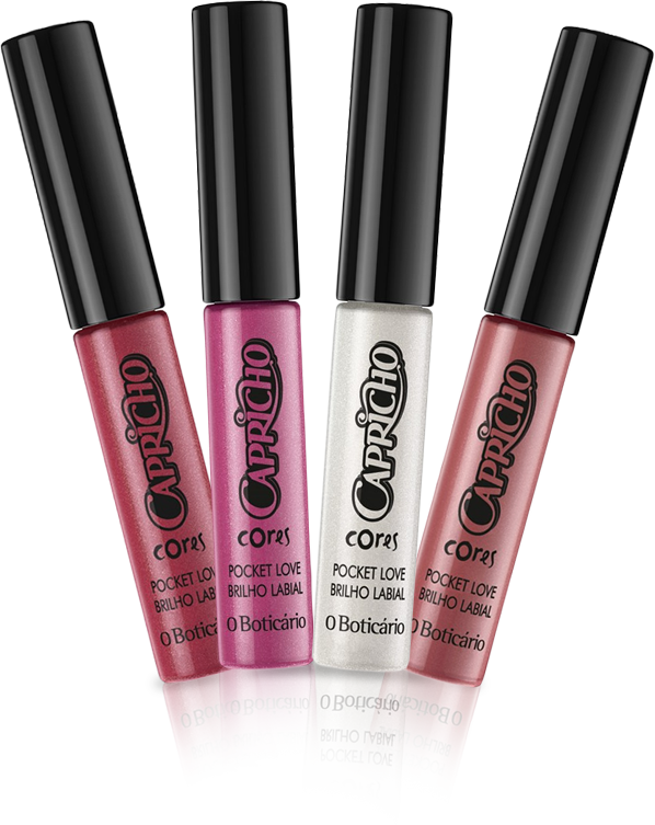 Capricho Cores Pocket Brilho Labial Foi Desenvolvido - Lip Gloss (598x753), Png Download