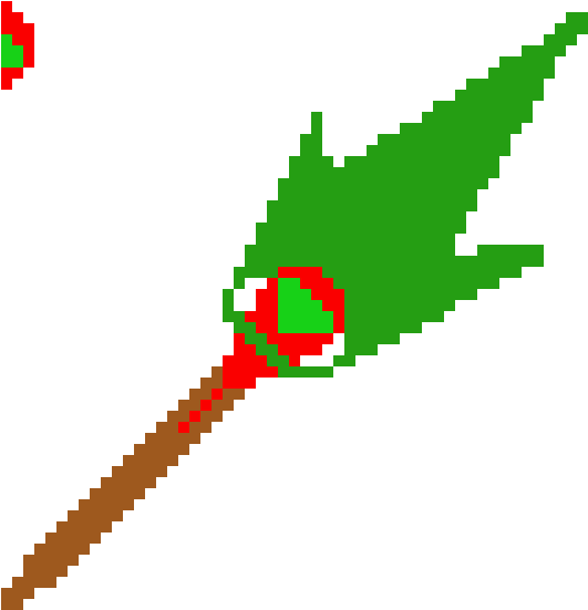 Magic Staff - Orange (530x560), Png Download