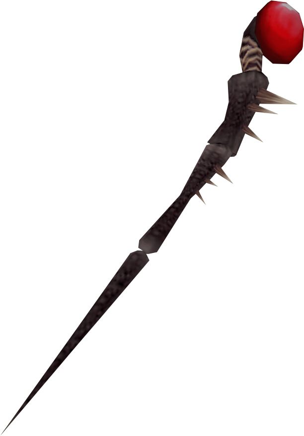 Evil Magic Staff - Noxious Staff Png (612x879), Png Download
