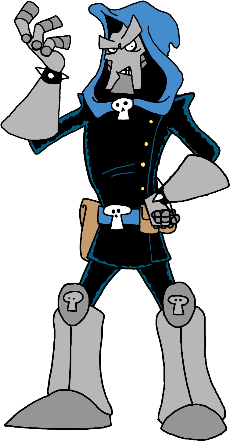 Monsterfink's Midnight Monster Spookshow - Cartoon Bad Guy Png (812x1446), Png Download