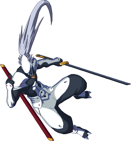 No Caption Provided - Blazblue Hakumen Sprite (460x495), Png Download