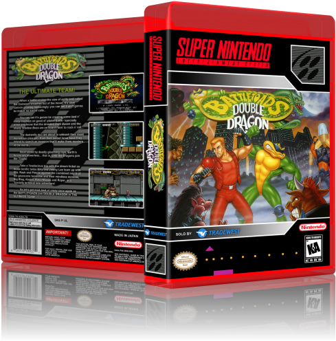 Raw Battletoads Double Dragon - Battletoads & Double Dragon The Ultimate Team [snes (496x500), Png Download