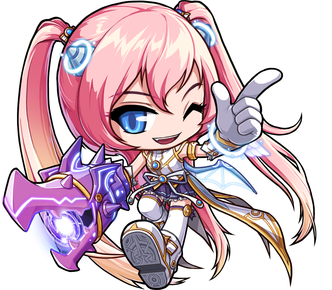 Angelic Buster - Maplestory Angelic Buster (1294x1131), Png Download