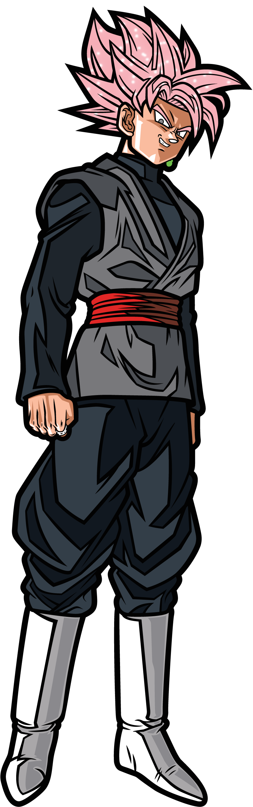 Super Saiyan Rosé Goku Black - Goku Black Rose Figpin (2000x3500), Png Download