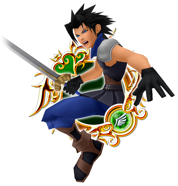 Hd Zack - Zack Kingdom Hearts (640x640), Png Download