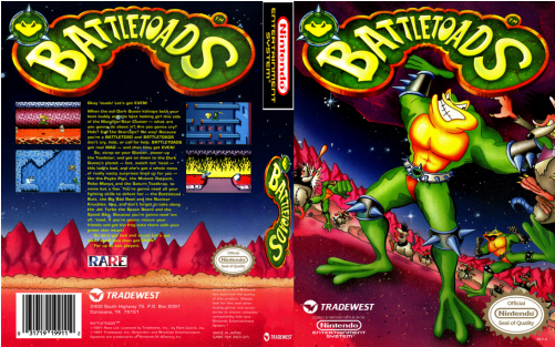 Battletoads Nes Box Art (500x500), Png Download