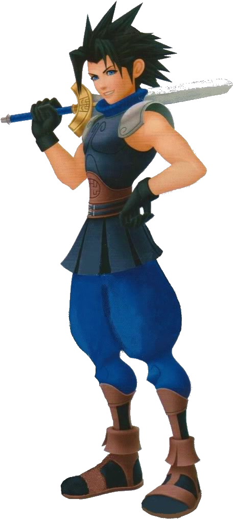 Kh Bbs, Zack Fair, Cos - Kingdom Hearts Birth By Sleep (490x1024), Png Download