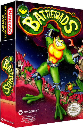 Battletoads - Box - 3d - Battletoads Gameboy Color Gbc (337x508), Png Download
