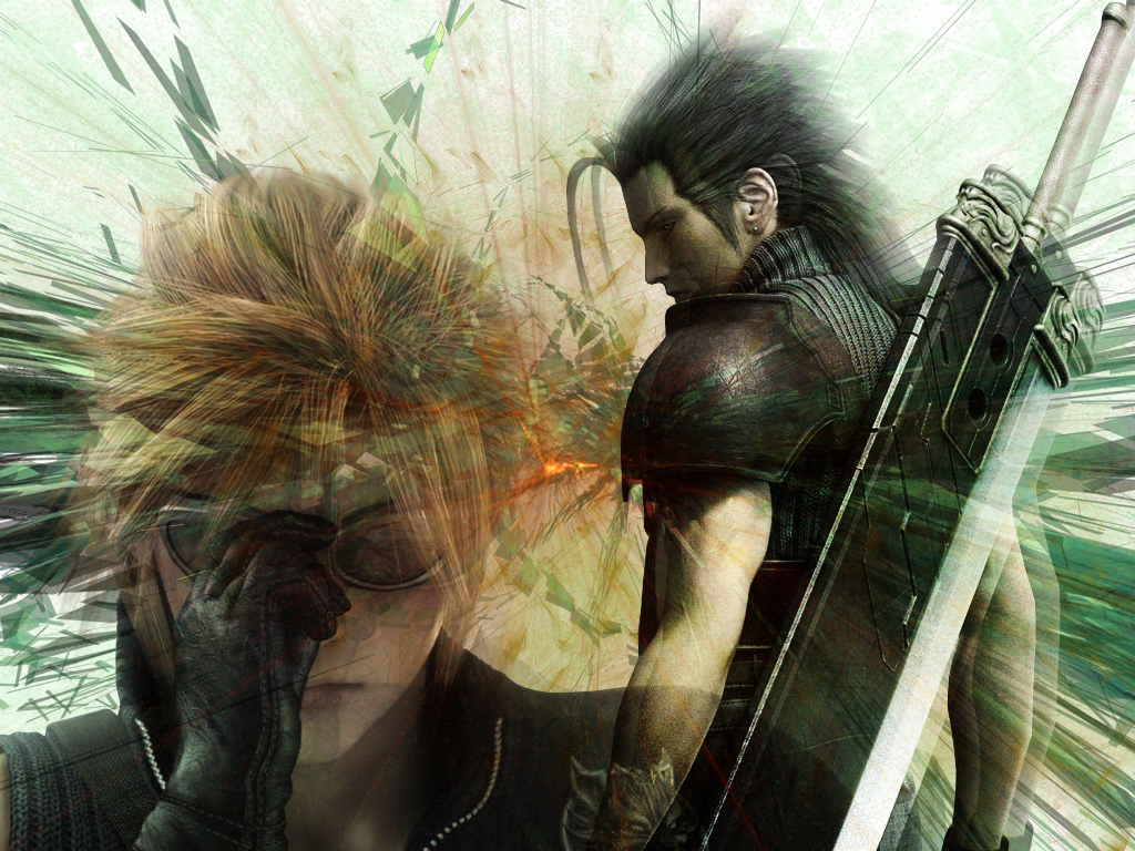 Final Fantasy Vii Images Cloud And Zack Hd Wallpaper - Final Fantasy Zack Cloud (1024x768), Png Download