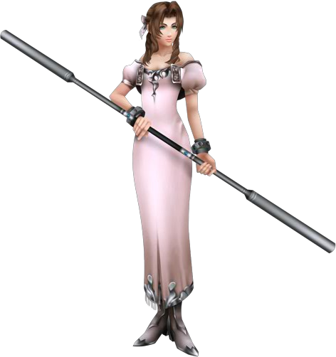 However, Aerith Still Has Her ◊ Womanly - Dissidia 012 Aerith (472x502), Png Download