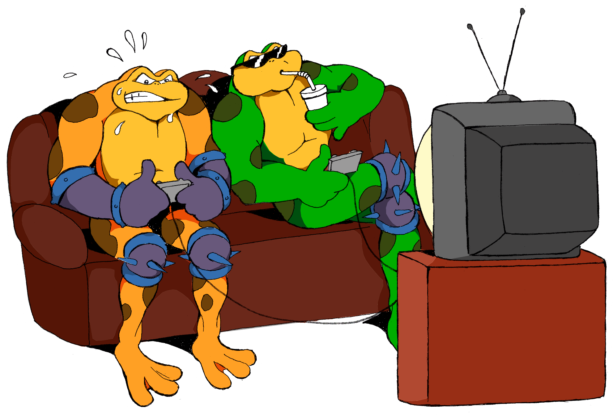 Часть Первая - Battletoads (2000x1360), Png Download