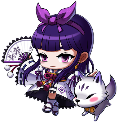 Kanna'6'digit - Kanna Maplestory (381x397), Png Download