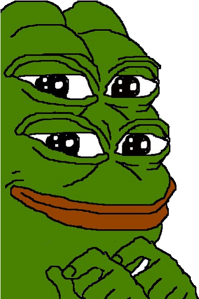 4 Eyes - Sad Pepe (499x699), Png Download