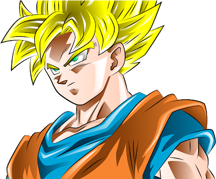 H - Goku Super Saiyan Dev Art (640x360), Png Download