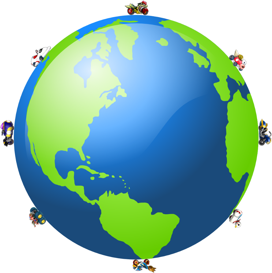 Earth - Globe Clipart (889x893), Png Download