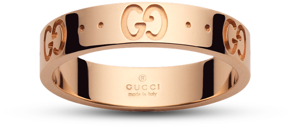 Gucci Icon Ring - Gucci Gold Band (800x800), Png Download