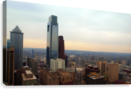 Philadelphia Skyline 1 Canvas Print - Wanamaker Organ (429x292), Png Download