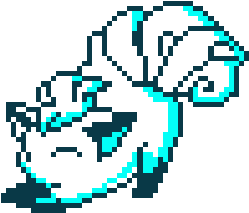 Alolan Vulpix - Alolan Vulpix Pixel Art (590x440), Png Download