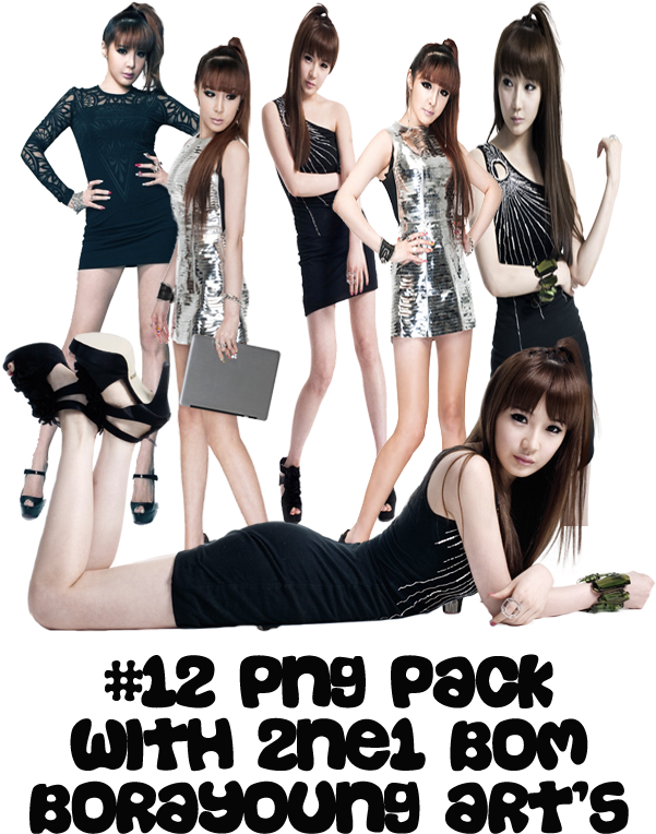 #12 Png Pack With Bom - 2ne1 (600x800), Png Download