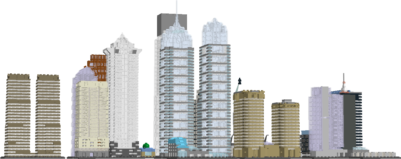 1 / - Tower Block (1357x600), Png Download