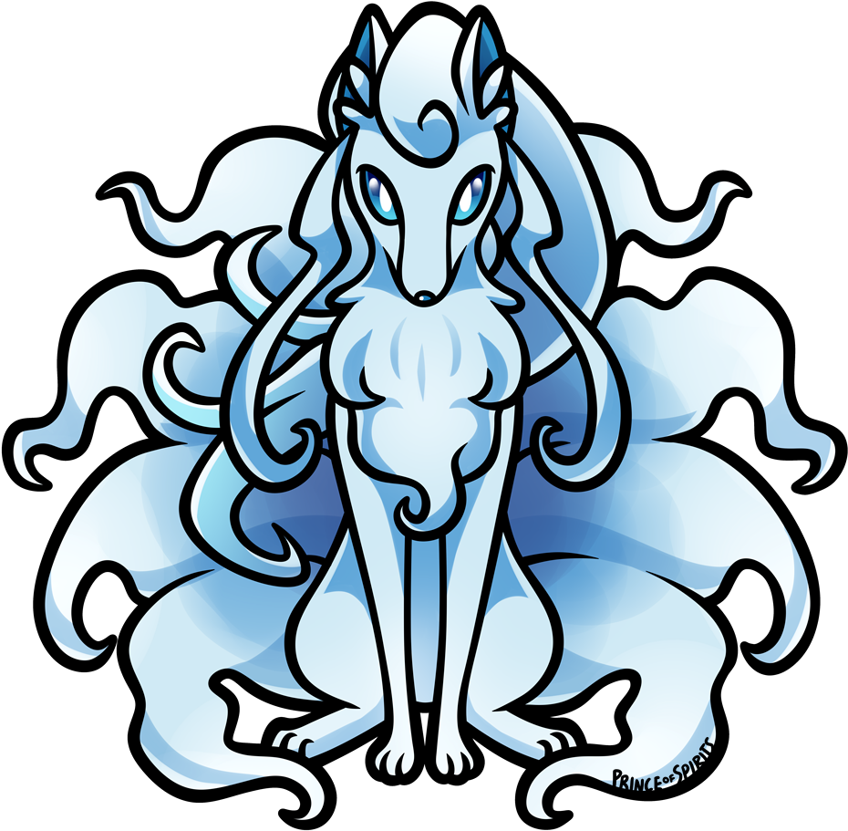 “ An Alolan Ninetales, To Match The Alolan Vulpix I - Ninetales (1009x994), Png Download