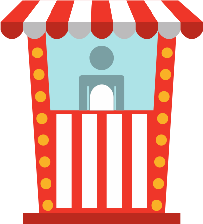 Ticket Office Cinema Icon - Ticket Office Icon (410x452), Png Download