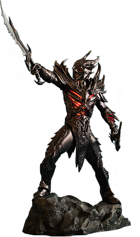 The Elder Scrolls V - Elder Scrolls V Skyrim: Daedric Armor (485x820), Png Download