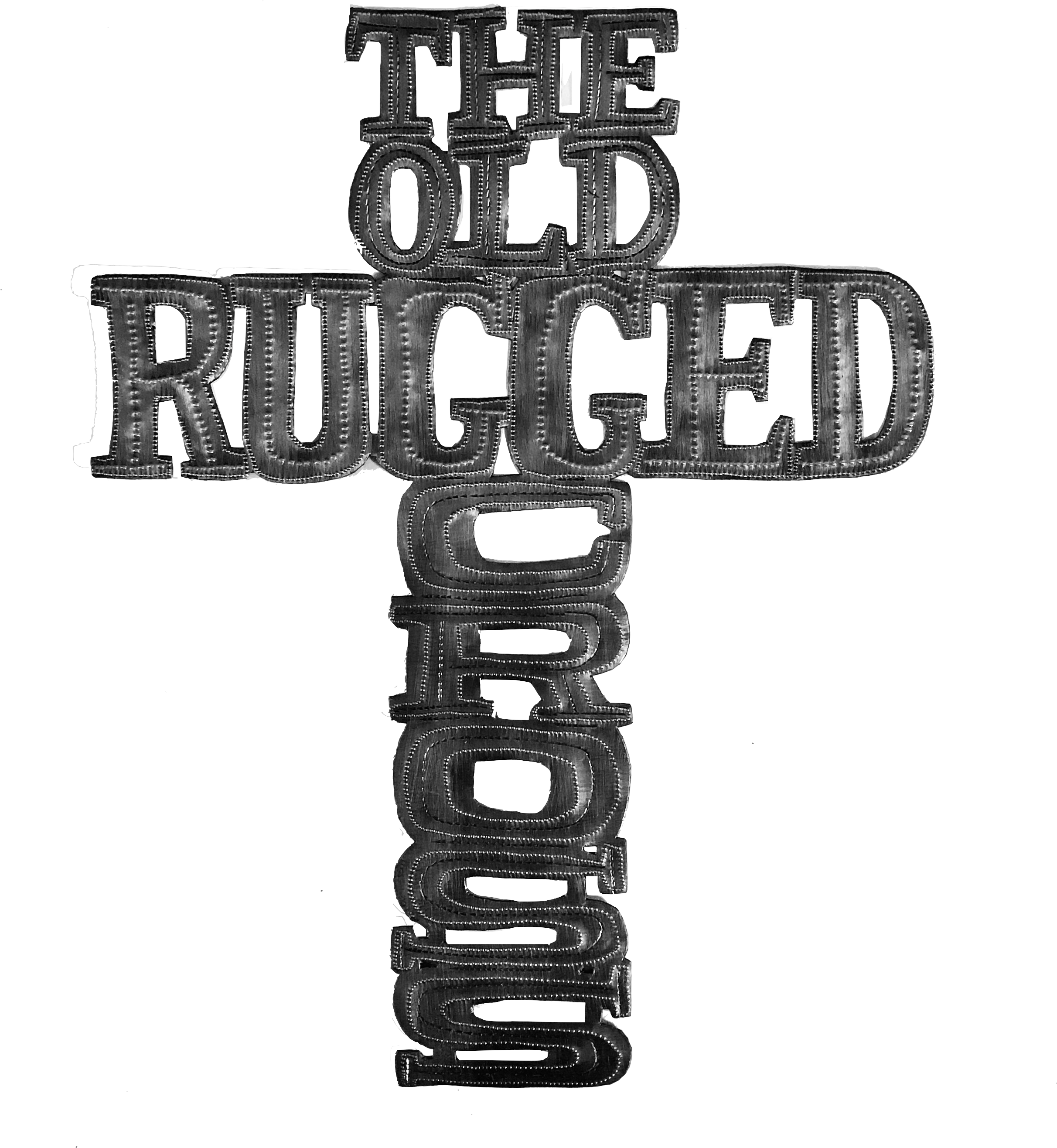 Rugged Cross (2963x2962), Png Download