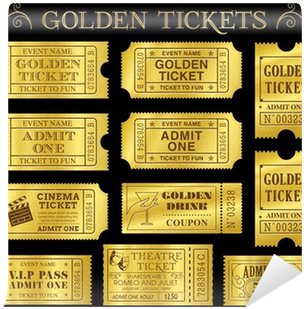 Ticket Dorado (400x400), Png Download