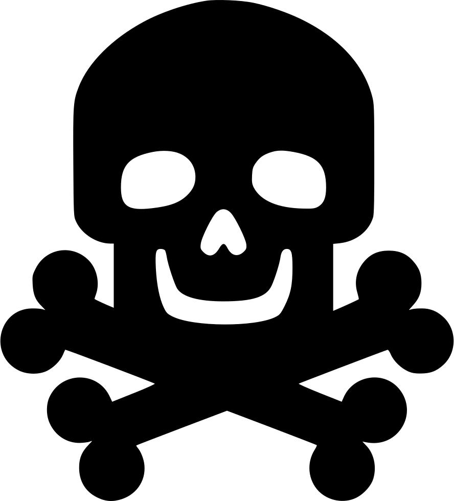 Skull And Bones - Icon (888x980), Png Download