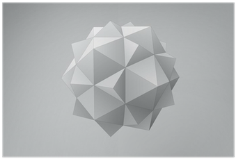 Dodecahedron-icosahedron Compound Figure Poster • Pixers® - Complex 3d Shapes Info (400x400), Png Download