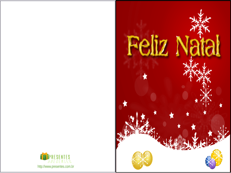 Flocos De Neve - Cartao De Natal Para Escrever (802x602), Png Download