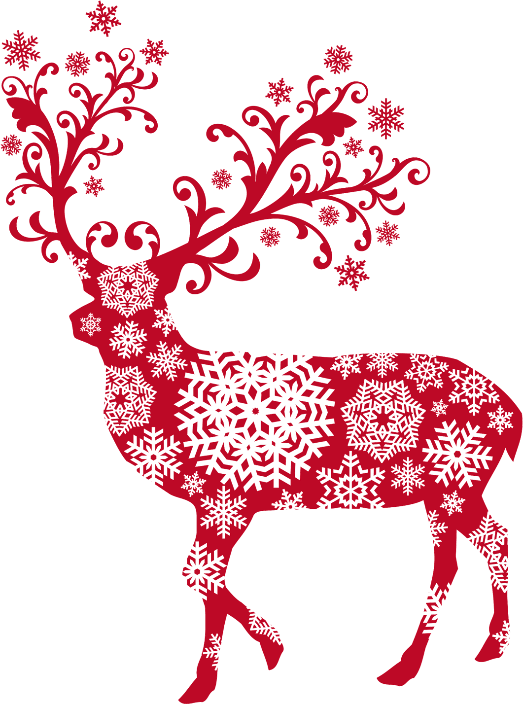 Deer Christmas (1131x1600), Png Download