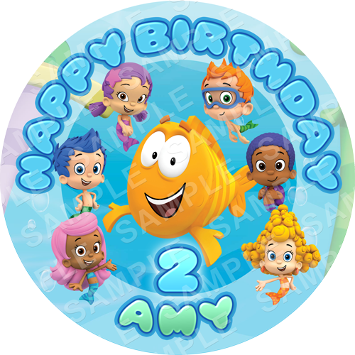 Bubble Guppies - Sweet Custom Cakes Bubble Guppies Edible (500x500), Png Download