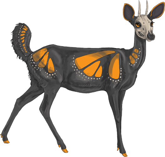 Pngs Under The Cut - Reindeer (526x500), Png Download