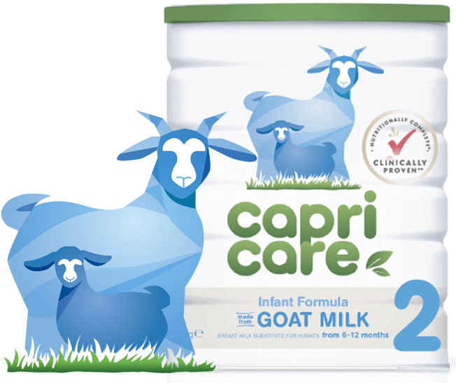 Capricare® Is A Formula That - Brand Goat Milk (659x585), Png Download