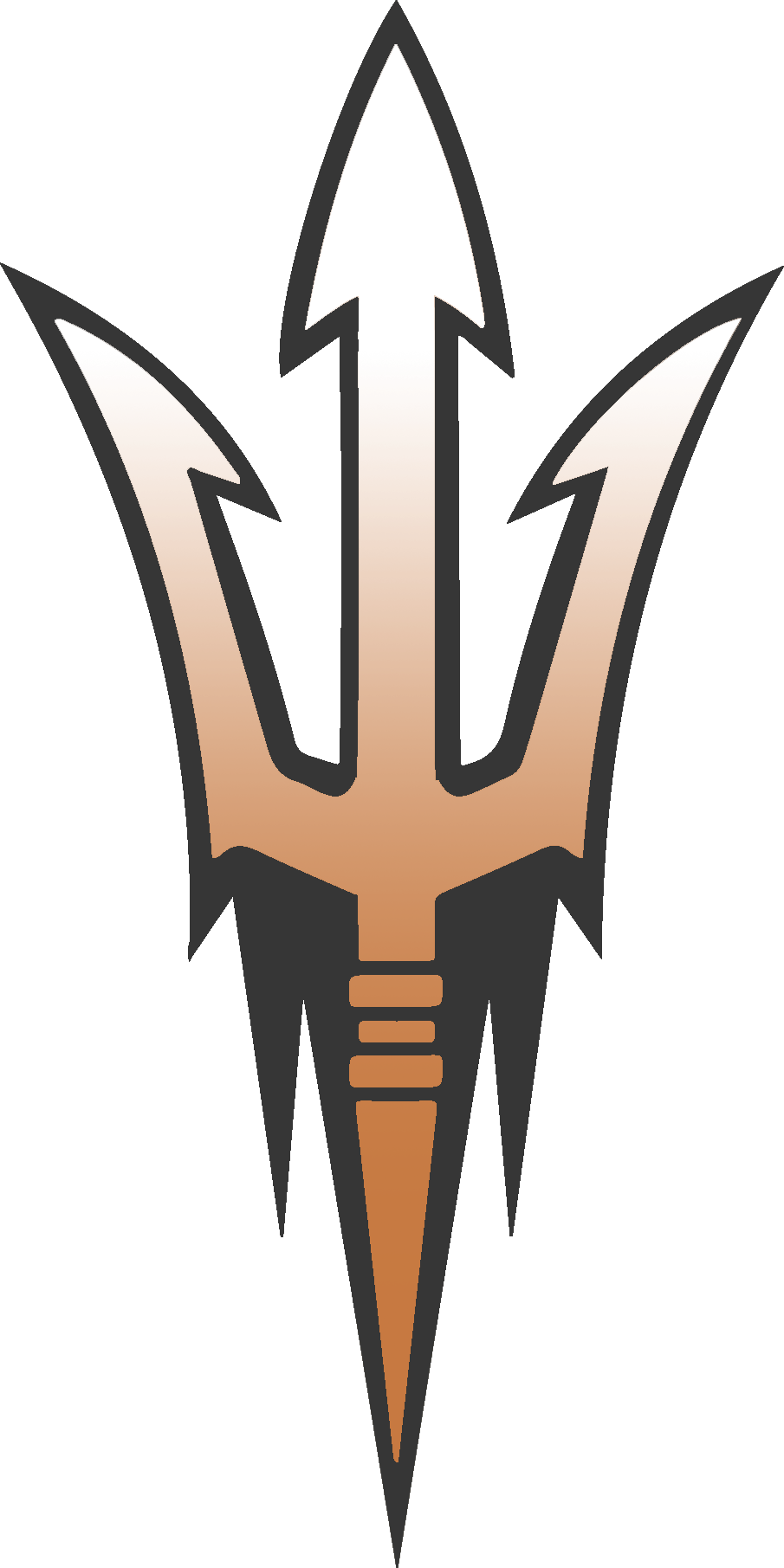 Black Copper Asu Desert Fuel - Arizona State Logo (905x1811), Png Download