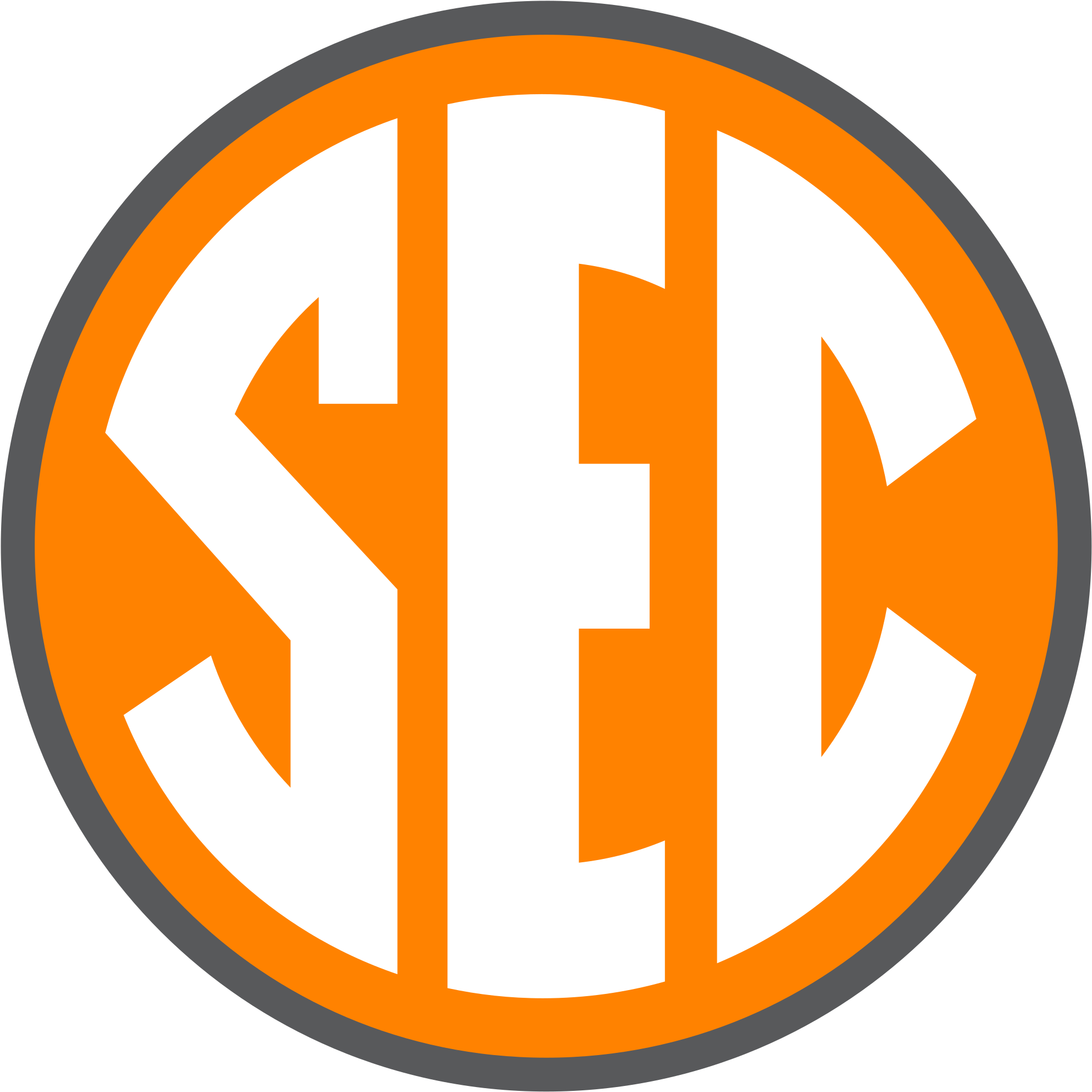 Sec Logo In Tennessee's Colors - College Football Sec Logo (350x350), Png Download