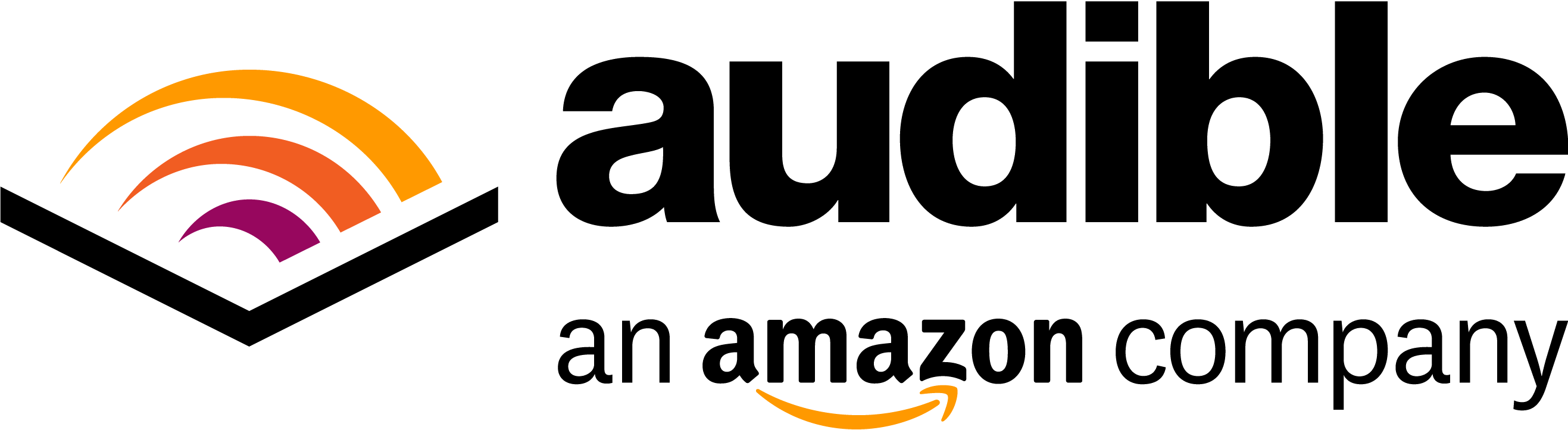 Audible Logo White - Audible Amazon (2634x722), Png Download