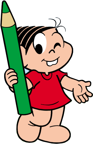 Turma Da Monica Em Png (446 - Turma Da Monica Pintando Png (446x546), Png Download