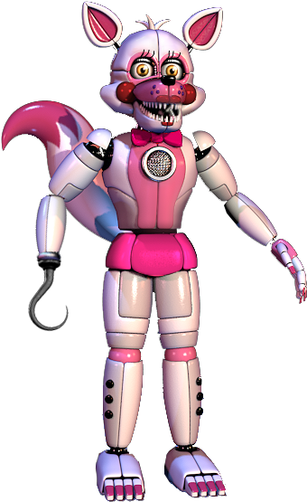 Freetoedit Funtime Toy Foxy Fnaf Fnaf2 Mangle Toyfoxy - Five Nights At Freddy's Lolbit (355x554), Png Download