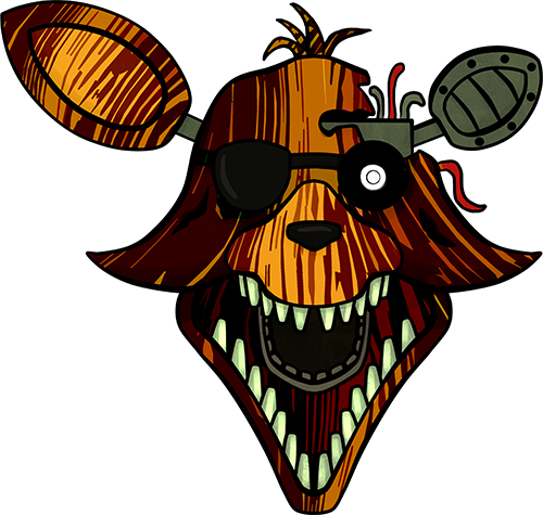 Fnaf 3 Phantom Foxy - Fnaf Phantom Foxy Drawing (500x475), Png Download