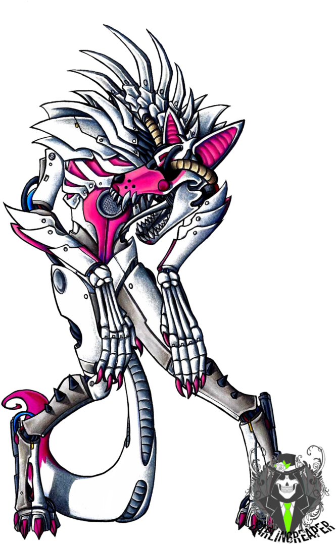 Transparent Stock Broken Drawing Puppet - Fnaf Funtime Foxy (714x1118), Png Download